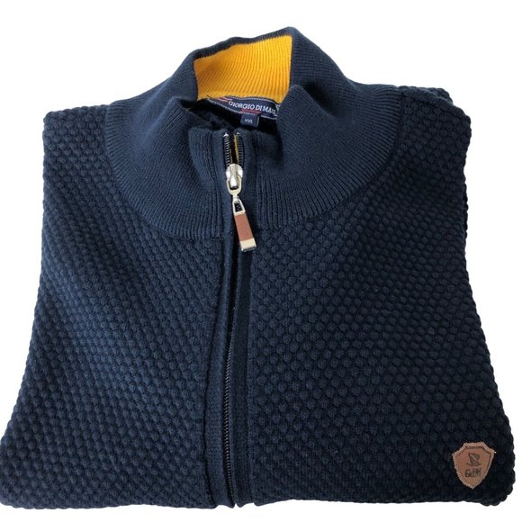 Giorgio Di Mare Cable Men’s Zip-up Cardigan Size:XXL - Picture 12 of 12